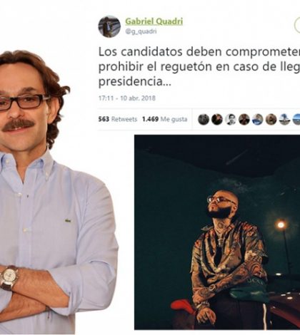 Ahora Quadri pide prohibir el reggaetón