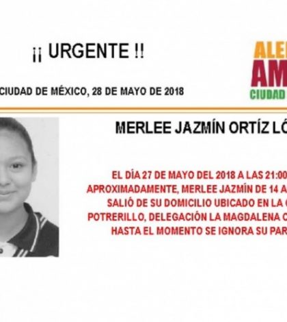 Alerta Amber: Ayuda a Marlee Jazmín Ortíz a regresar a casa