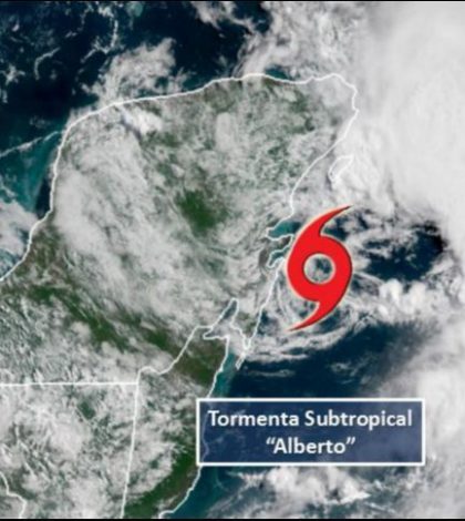 Surge ciclón subtropical »Alberto» en el Atlántico