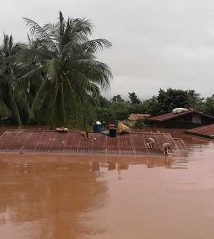 Tragedia en Laos por ruptura de presa; hay cientos de desaparecidos