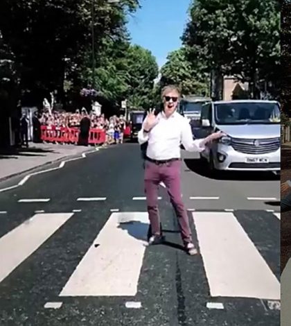 Y 49 años después, McCartney vuelve a cruzar Abbey Road