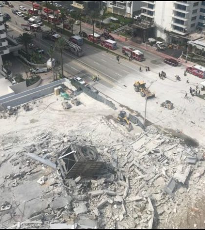 #Video: Colapso de edificio en Miami deja al menos un herido