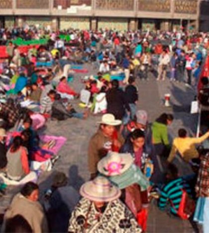 Arriban peregrinos de Michoacán a la Basílica de Guadalupe