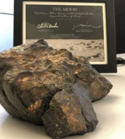 Subastarán roca lunar encontrada en África