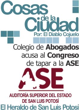 Cosas de la Ciudad: Colegio de Abogados acusa al Congreso de tapar a la ASE