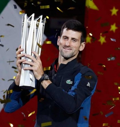 Conquista Djokovic cuarta corona en Shanghai, un nuevo récord