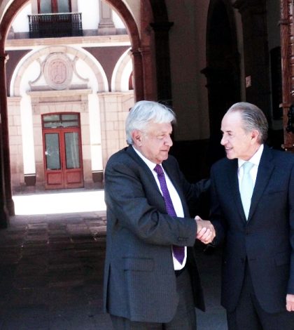Andrés Manuel López Obrador ya se encuentra en San Luis Potosí