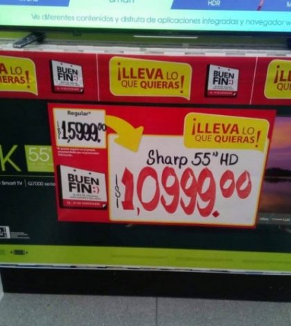 Por error de empleado, Walmart ‘vende’ televisiones en mil pesos