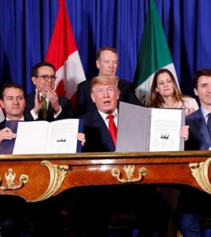 Peña Nieto firma T-MEC; se abre una ‘nueva etapa’ con EU y Canadá, asegura