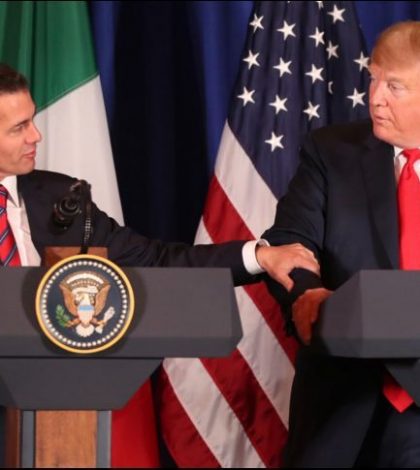 «Quiero darle las gracias y desearle lo mejor», dice Trump a Peña Nieto
