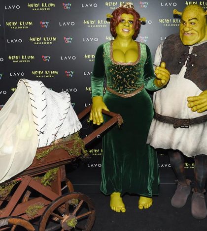 Heidi Klum se disfraza de Fiona, de Shrek, para Halloween
