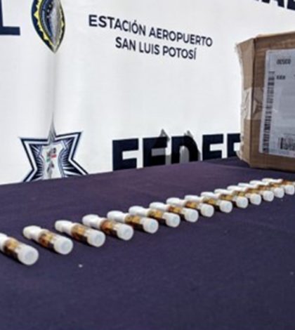 Decomisa la Policía Federal cargamento de anabólicos en el aeropuerto de Ponciano Arriaga