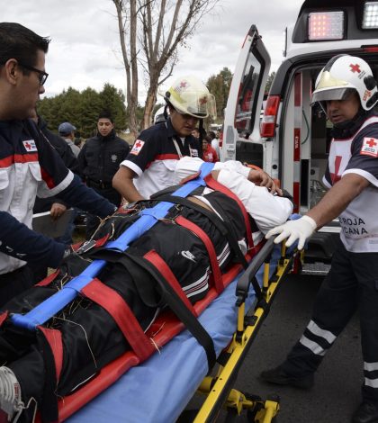 Un herido en volcadura en Rocha Cordero