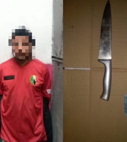 Detienen a uno por atacar con cuchillo  a personas en Cetram