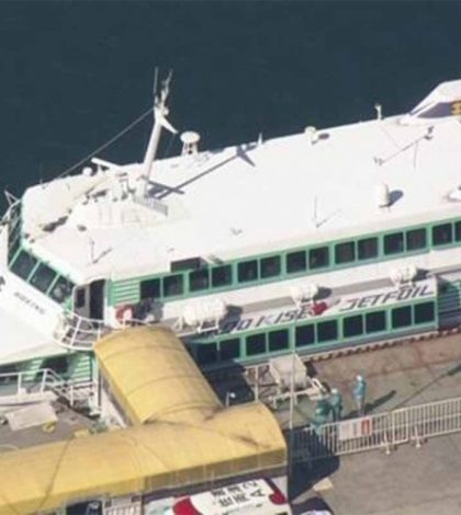 Barco choca contra una ballena en Japón; al menos 80 heridos