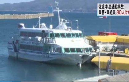 Barco choca contra una ballena  en Japón; al menos 80 heridos