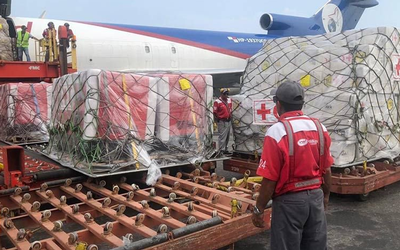 Cruz Roja entrega  a Venezuela primer  cargamento con ayuda humanitaria
