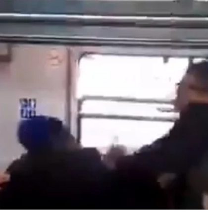 #Video: Captan a presuntos vagoneros golpeando a policías en el Metro