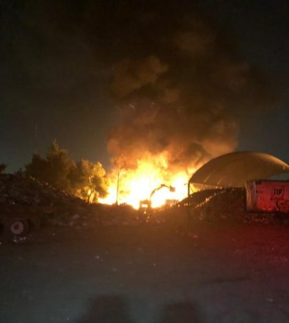 Se quemaron 5 toneladas de basura en campo abierto de GAM