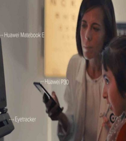 Huawei lanza programa para detectar discapacidad visual en niño