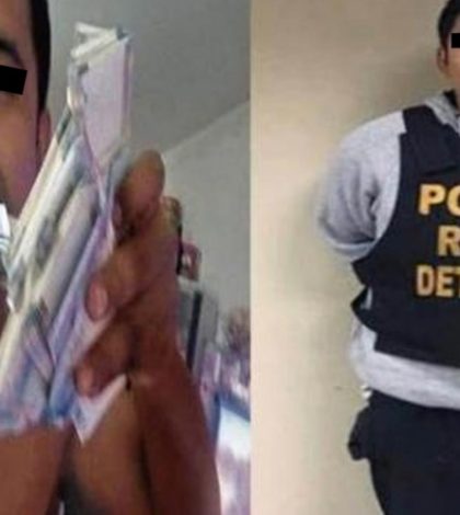 Ladrón presume en  facebook dinero  robado y lo arrestan