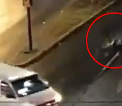 Motociclista derrapa y camioneta le pasa encima en Naucalpan (video)