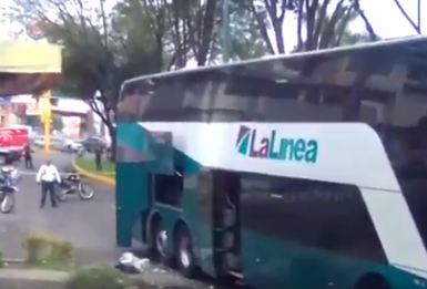 Una granada explotó en el porta equipaje de un autobús en Michoacán