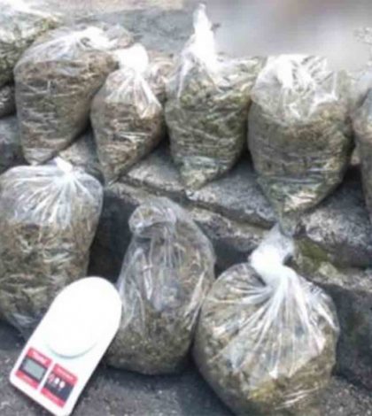 Cae adolescente con 20 kilos de mariguana en la Morelos