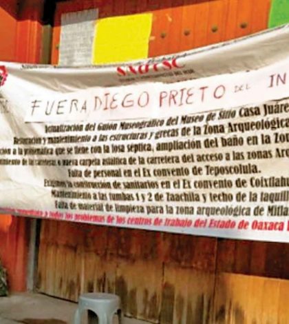 Amagan con parar labores en museos y zonas de Oaxaca