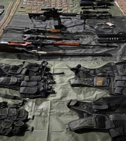 Asegura Sedena armas cortas, lanzagranadas… en Sinaloa