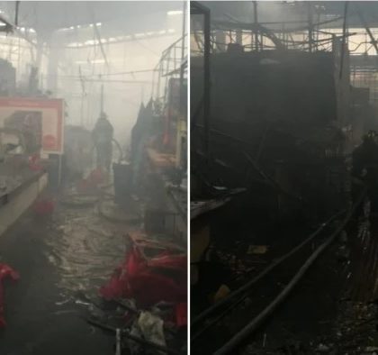 Por incendio en mercado de San Cosme, evacuan a 150 personas