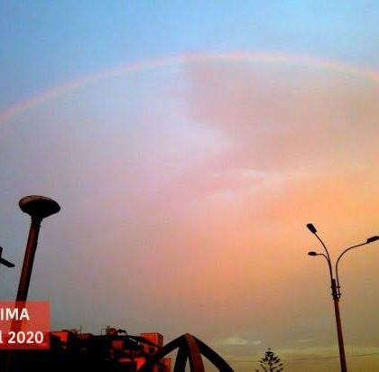 Arcoíris en Lima: Así se vio inusual fenómeno en el cielo
