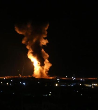 Aviones de guerra israelíes bombardean la Franja de Gaza