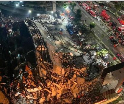 Ascienden a 10 los muertos tras derrumbe de hotel en China