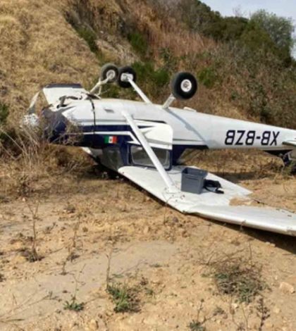 Se desploma aeronave en aeródromo de Atizapán