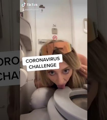 Desafío de Coronavirus: influencer graba video lamiendo un inodoro