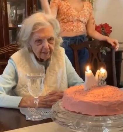 Abuelita cumple 94 años y pide inesperado deseo