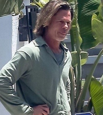 Brad Pitt pasa la cuarentena con cabello largo y desaliñado
