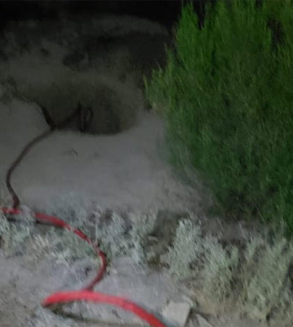 Hallan toma clandestina gracias a una manguera roja en Coahuila