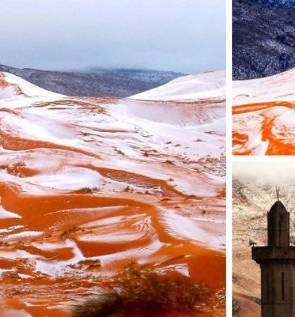 Nieve cae en el desierto del Sahara desde 1979