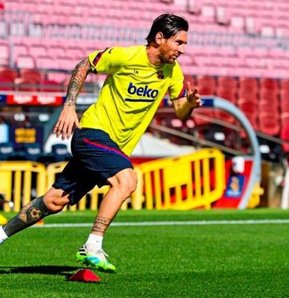 Messi volvió a entrenar con su equipo