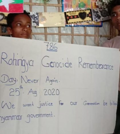 Rohingya exigen justicia 3 años  después de su genocidio en Myanmar