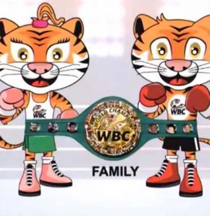 El tigre, elegido como la mascota oficial del consejo mundial de boxeo