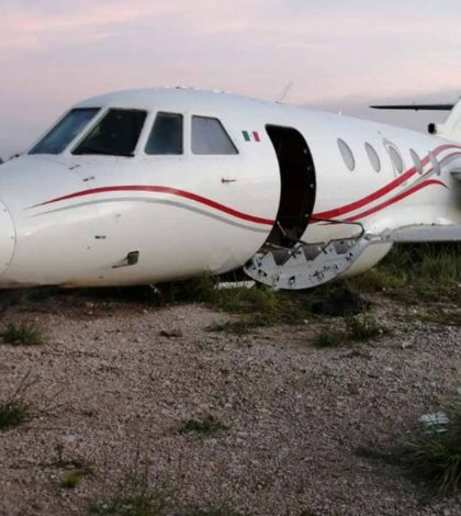 Avioneta asegurada con 1.3 toneladas de ‘coca’ en Chiapas