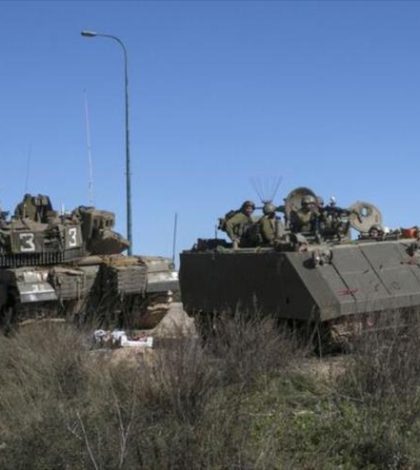 Tanques del ejército israelí  cruzan frontera de El Líbano