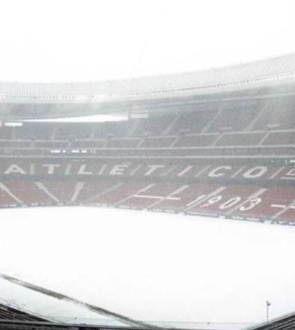 Atlético de Madrid vs Athletic Club es suspendido por fuertes nevadas