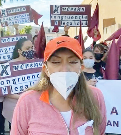 En marcha de protesta, llega Francisca Reséndiz a CDMX