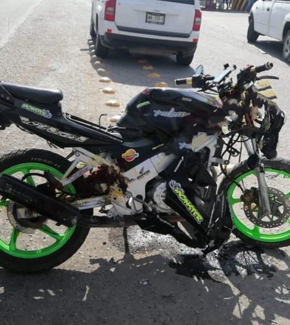 ATROPELLADO MOTOCICLISTA, CARRETERA A RIOVERDE