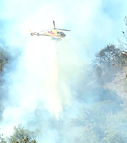 Permanecen activos incendios en  Villa de Guadalupe y la Huasteca