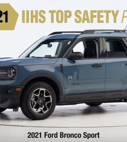 Ford Bronco Sport reconocida con Top Safety Pick+ por IIHS